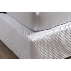 Saia Box Matelada Ultrassonica Solteiro Impermeável com Elástico e Viés Cores Variadas