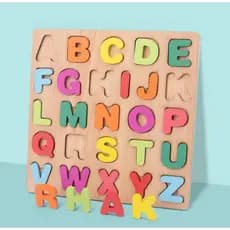 Quebra-Cabeça de Madeira - Grandes Letras Educativo para Crianças