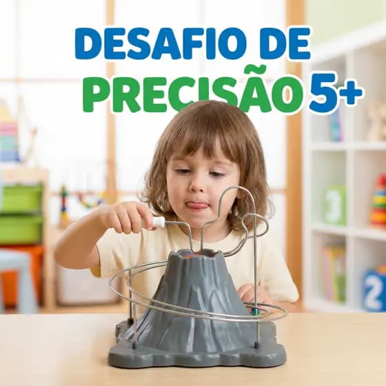 Jogo Desafio Dinossauro Infantil 5+ Coordenação Motora Brinquedo de Precisão Presente