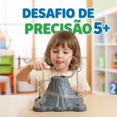 Jogo Desafio Dinossauro Infantil 5+ Coordenação Motora Brinquedo de Precisão Presente