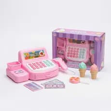 Caixa Registradora Infantil Mercadinho com Dinheiro e Cartão – Brinquedo Faz de Conta 3+