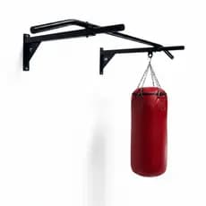 Suporte Reforçado Para Saco De Pancadas Com Barra Fixa / Parede Ideal Treino Completo Casa -Academia