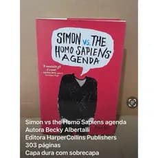 ATENÇÃO : livro em INGLES   : Simon vs the Homo sapiens - Agenda