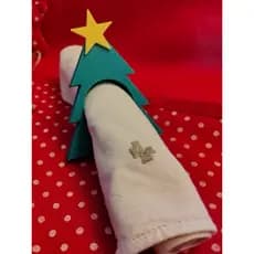 Kit Porta guardanapo de mesa de Natal / Argola de guardanapo mesa Natal