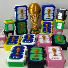 Caixa Dupla para Figurinhas da Copa / Box de Figurinhas Copa 26