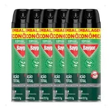 Kit 6 Unidades Multi Inseticida Baygon Aerosol Spray 360ml