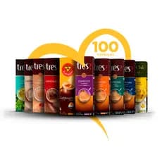100 Cápsulas Três Coraçoes Cremosos Espressos Filtrados Chás Monte seu Kit
