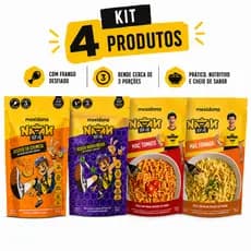 Kit 4 Refeições Proteicas Mexidona Risotos e Macs Natan Por Aí Sem Glúten Sem Lactose