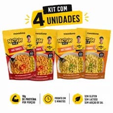 Kit 4 Macarrão Proteico Mexidona Natan Por Aí Mac Tomate E Frango