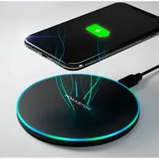 Carregador Sem Fio HMASTON 20W Preto - Carregamento Rápido, Design Elegante, Segurança Avançada
