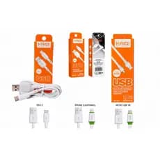 Cabo Carregador Iphone/ Tipo C / Micro USB V8 - KAIDI Carregador Iphone, Samsung , Xiome, LG, Motorola, Assus