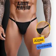 Calcinha Fio Dental Masculina Cueca Man Fio Dental Regulagem Tanga Masculina Microfibra Premium