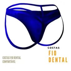Cueca Jockstrap Tanga Masculina Cueca Jockstrap Renda Vermelho Exclusiva Gay Sp Azul Tanga transparente renda masculina