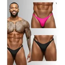 kIT 2 Cueca Calcinha Slip Fio Dental Masculina Thong homem Microfibra Premium Tanga Cavada