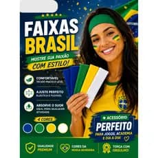3 Faixas de Cabelo Penteados Brasil Copa do Mundo Elástica Microfibra Tiara Cabelo Amarelo