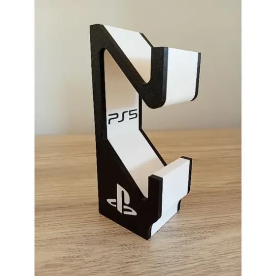 Suporte para Controle PS5 DualShock 4 – Organizador Gamer 3D para 2 Controles | Base Estável e Moderna