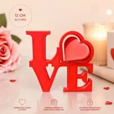 Placa Decorativa Love | Placa Decorativa e Romântica Amor