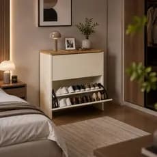 Sapateira com 2 Portas Organizadora Para Quarto e Closet NIPPO