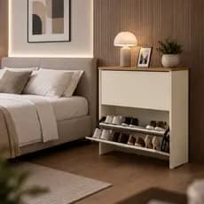 Sapateira com 2 Portas Multiuso Organizadora Para Quarto e Closet NIPPO