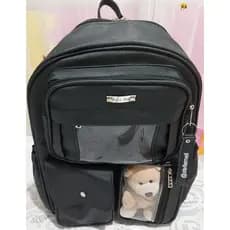 Mochila viagem, sintético , bolsos frontais e laterais, amplo espaço interno.