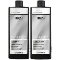 Truss Basic Shampoo e Condicionador Profissional, Hidratante com Creatina e Óleo de Abacate, 1L, Kit com 2 unidades