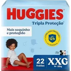 Fralda Huggies Tripla Proteção XXG - 22 Fraldas