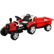 Bang Toys Trator Elétrico com Caçamba 12v Recarregável Vermelho