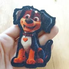 Aromatizador de carro 2 unidades, enfeite de porta, enfeite em feltro cachorro