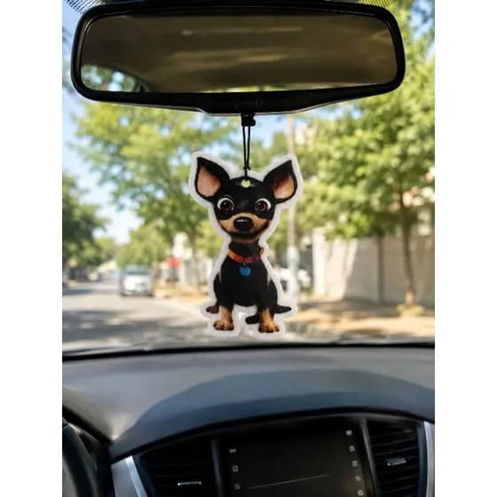 Aromatizador de carro 2 unidades, acessórios para carro, cachorro