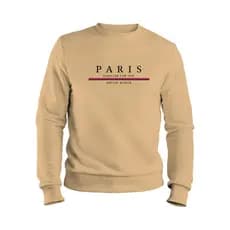 Blusa Moletom Paris Casual Flanelado Careca Gola Redonda