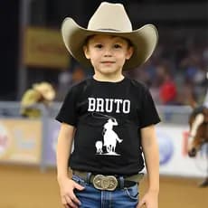 Camiseta Infantil Bruto Cowboy Western Sertanejo Festa de Peão Moda Agro Country