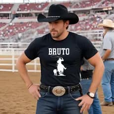 Camiseta Bruto Cowboy Western Sertanejo Festa de Peão Moda Agro Country