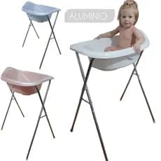 Banheira com Suporte de bebe 22L Resistente Infantil Menina Menino Design Anatômico