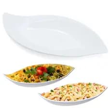 Travessa Formato Folha 50cm Melamina Premium Buffet Restaurante Sushi Comida Japonesa