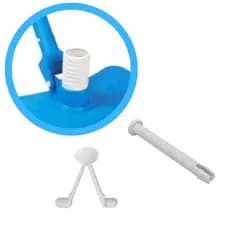 Kit Reposição Pinos e Clipes V para Aspirador Piscina Netuno Peças de Fixação