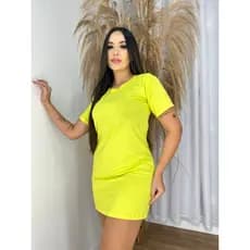 Camisão Vestido Liso  Tendência