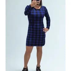 VESTIDO XADREZ MANGA LONGA CURTO RODEIO FESTA JUNINA ESTILOSO