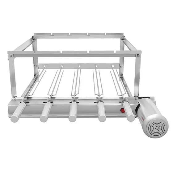 Churrasqueira Gira Gril Inox 5 Espetos Sevefort