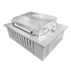 Churrasqueira bancada embutir gourmet inox gás