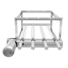 Kit giratório inox 4 espetos gril gira SeveFort