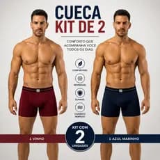 Cueca Valoriza Volume, 2 cores sortidas, com elástico firme, poliamida com elastano - tamanho do P ao GG