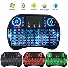 CONTROLE MINI TECLADO TOUCH PAD LED WIRELESS PARA SMARTV