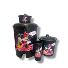 Kit Cozinha Nova 4 Peças de Pia Preto Minnie