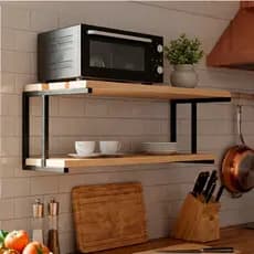 Suporte Microondas 60cm Medio Forno Air Fryer Filtro Prateleira Suspensa Nicho Industrial