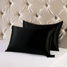 kit 2 Fronha Cetim Anti Frizz Prata 0,70cm x 0,50cm Lindas Cores A Pronta Entrega