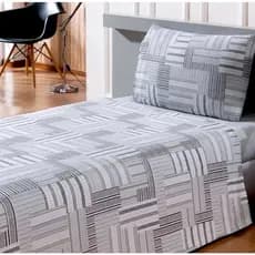 Jogo de Lençol Solteiro 3 Peças Estampado Microfibra Roupa de Cama