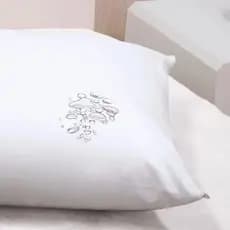 CAPA ALMOFADA 45x45cm Branco Kit Com 4 Protetor Com Zíper