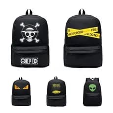 Mochila Escolar ET Universidade Nirvana Rock Bolsa Caveira Reforçada Not Cross Trabalho Academia Bag