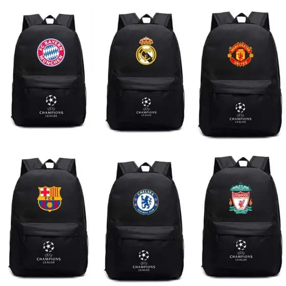 Mochila escolar futebol menino Bolsa de academia Bolsa de treino Mochila preta escolar Bag trabalho