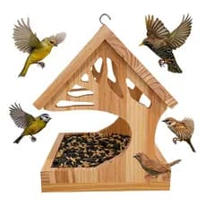Comedouro para Passaros Alimentador de Aves Livres Decoração Jardim Tratador de Passarinho